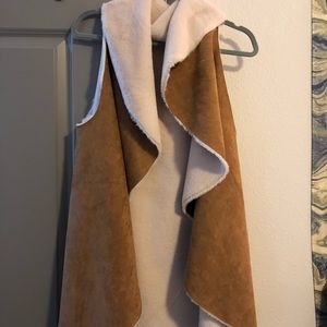 Brown Suede Fashion Vest